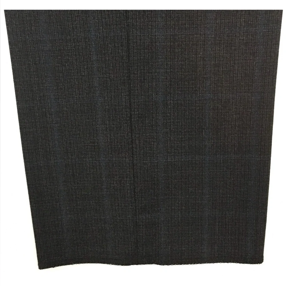 Dkny 40L mens suit charcoal checks blue slim fit 100% wool 2 piece new ea0095